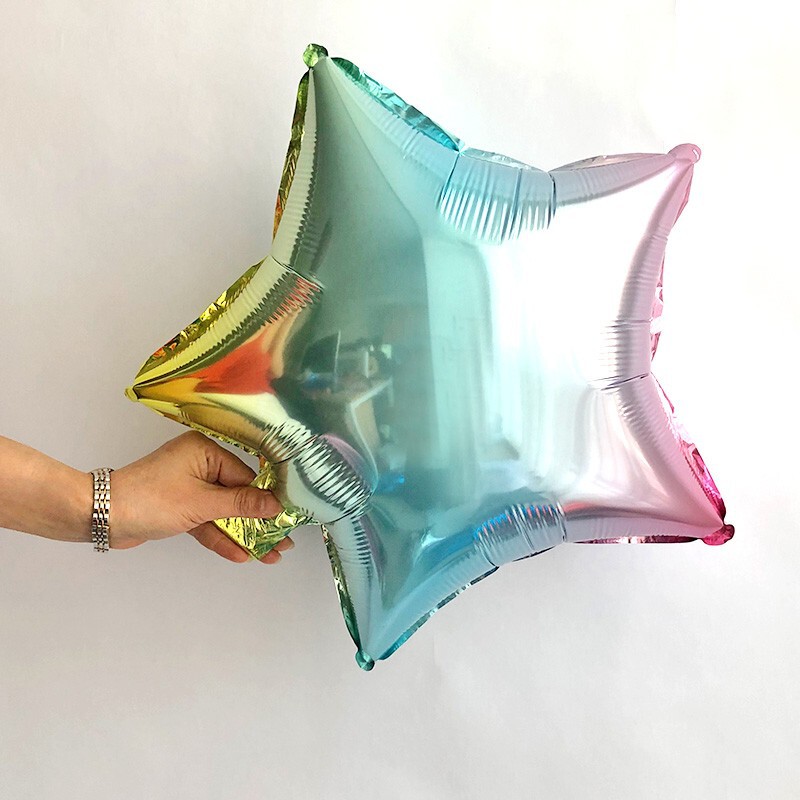 18inch 五芒星アルミフィルムバルーンライトプレートモノクロ誕生日パーティーの装飾結婚式の部屋イベントお祝いアレンジメントアルミ箔|undefined