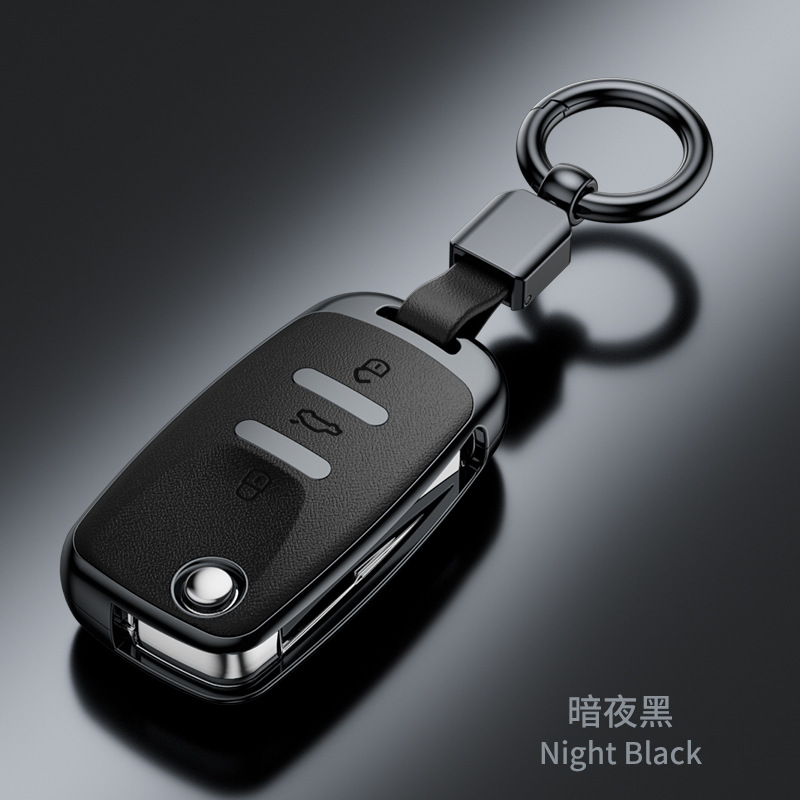 SuitabLe for VoLkswagen Sagitar Tiguan L Lavida Santana Bora Tanyue Passat Nappa Pattern FashionabLe Key Cover