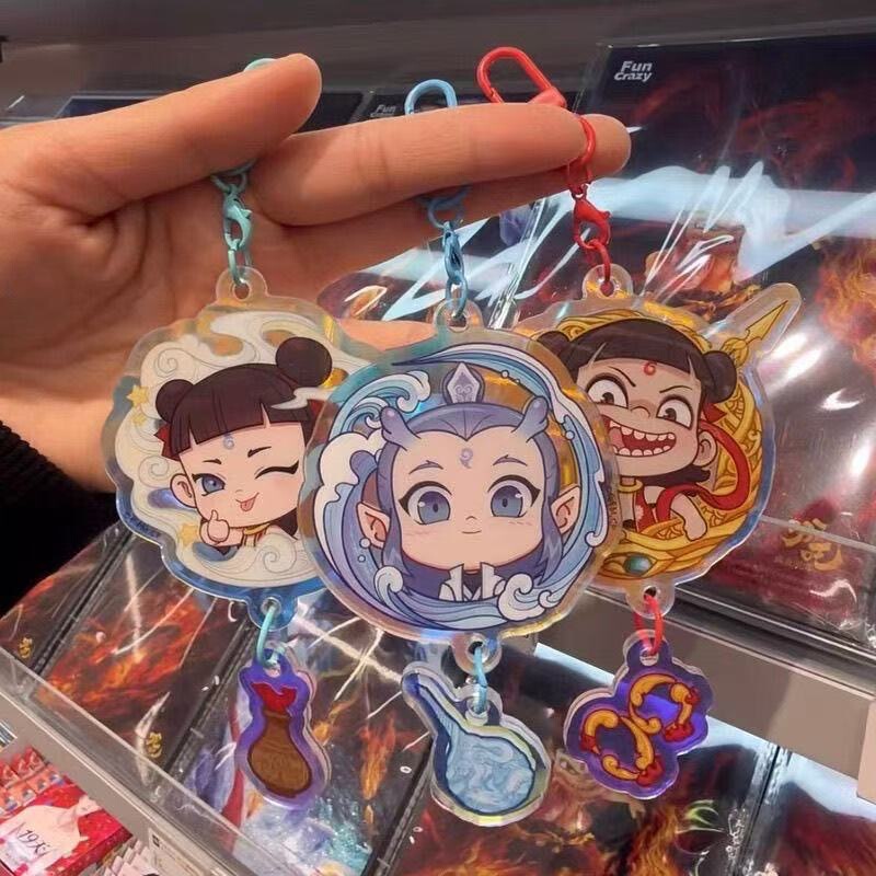 In-Stock Instant Delivery Nezha 2 Merchandise Accessories Ao Bing Pendant Laser Acrylic Keychain Magic Child of the Sea Backpack Pendant In-Stock Instant Delivery Nezha 2 Merchandise Accessories Ao Bing Pendant Laser Acrylic Keychain Magic Child of the Sea Backpack Pendant