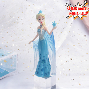 PVC with Crown Large Hand-held Snowflake Ice Princess Aisha Hand-held Doll Decoration Cake Decoration