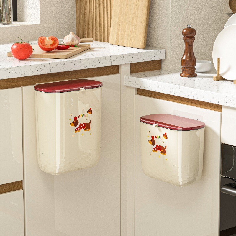 Wall-Mounted Bathroom Trash Can, Creative Toilet Paper Bin, Household Gap Kitchen Bathroom Sanitary Trash Can