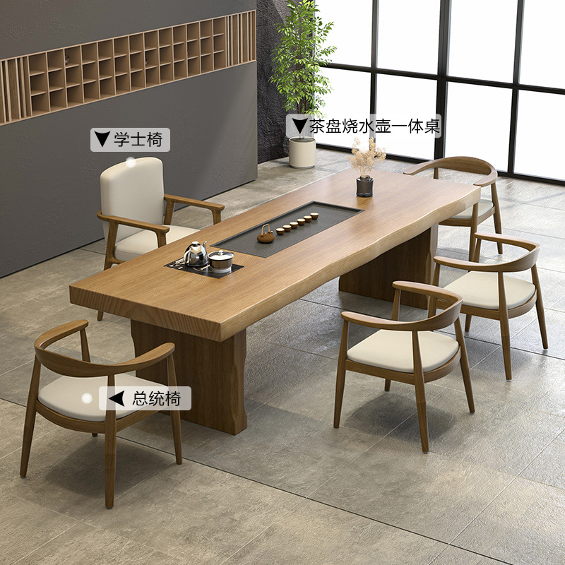 뜨거운 판매: 1.8 m 차 테이블 학사 의자 회장 의자 * 4