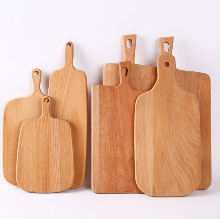 Wooden square Japanese cutting board from natural wood
