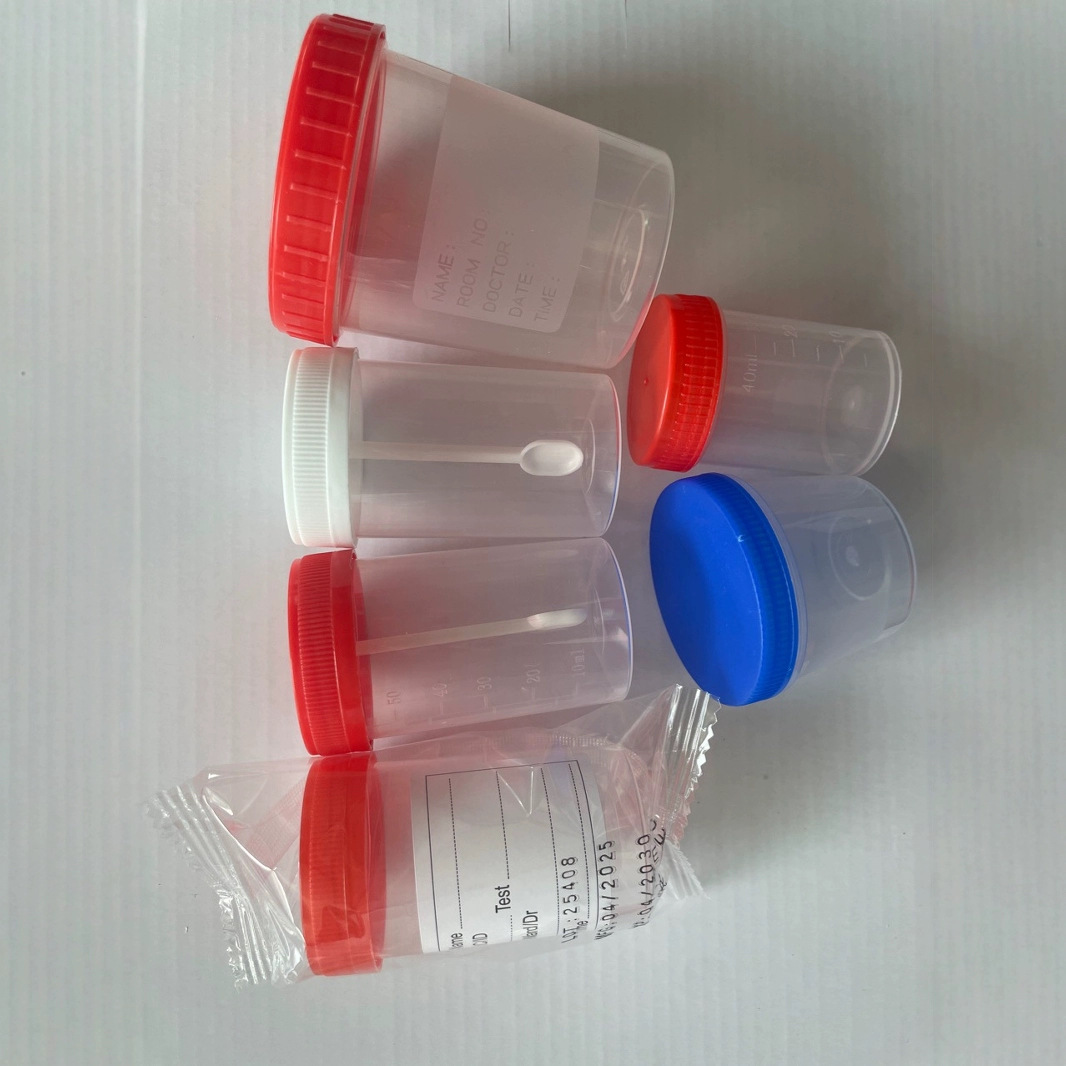 一次性消毒灭菌尿杯，大便杯40ml，60ml，120ml 透明样本杯 防漏
