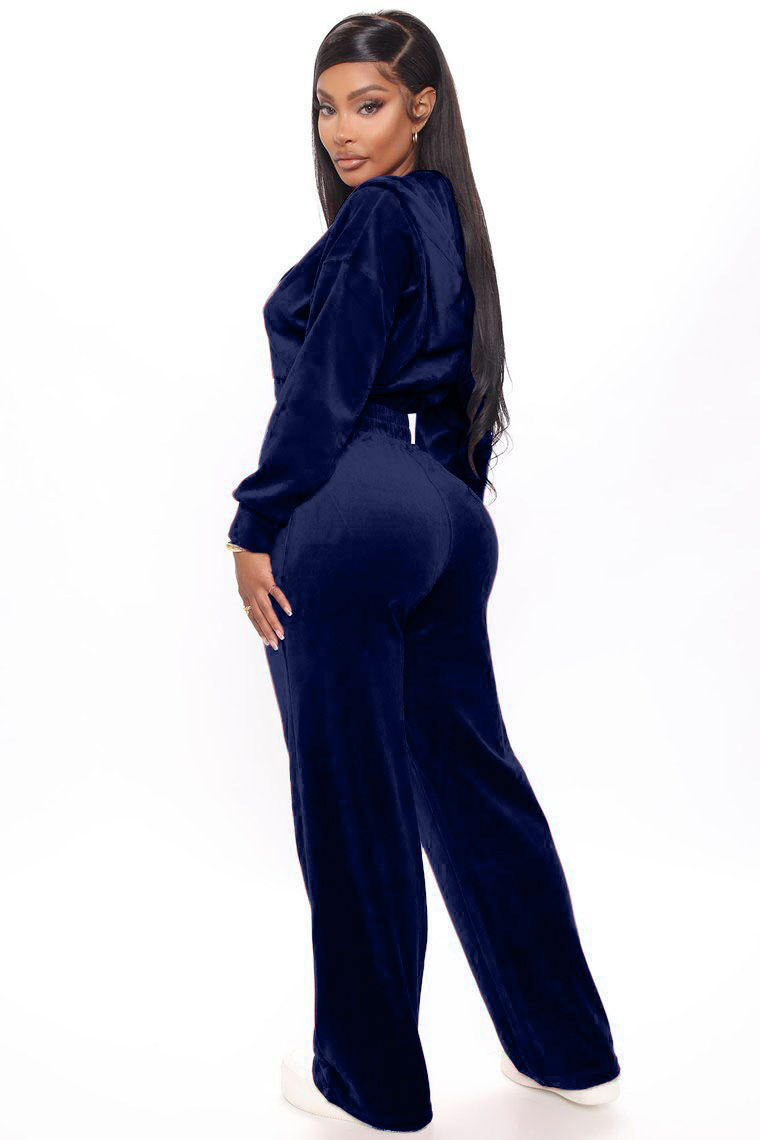 2025 Cross-Border European American Autumn/Winter Women's Clothing Hot Sale Korean Velvet Zipper Jacket And_ecoleips.com