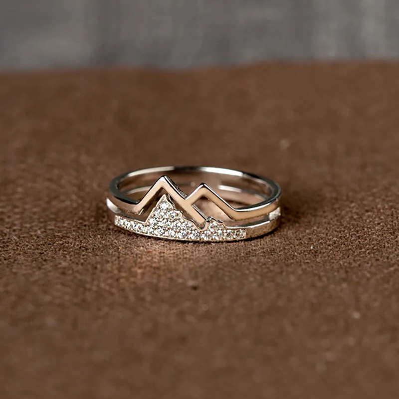 Copper Material Copper Simple Style Classic Style Inlay Heart Shape Zircon Rings