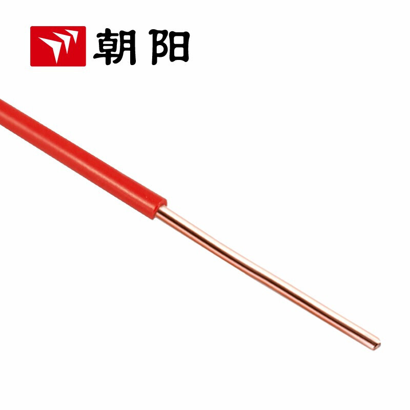 Chaoyang cable eléctrico ZB-BV alambre ignífugo estándar nacional de alambre de núcleo único alambre de aire acondicionado de cobre 4 cuadrado rojo 100 metros