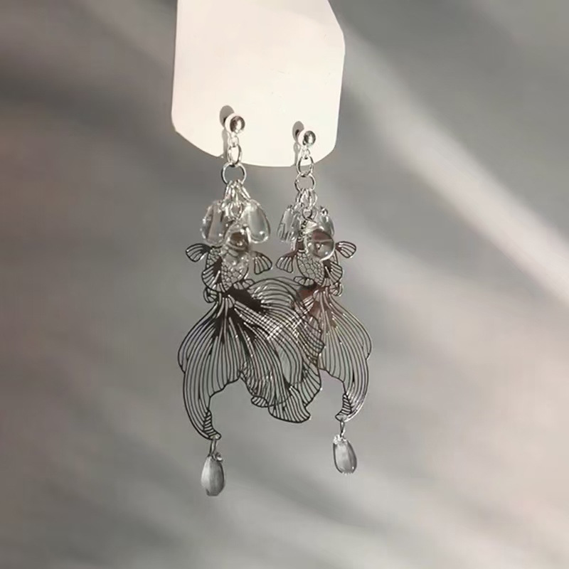 Pendientes de flores de color dopamina Pendientes dulces y frescos de primavera y verano Pendientes pequeños y elegantes de alta gama para mujer