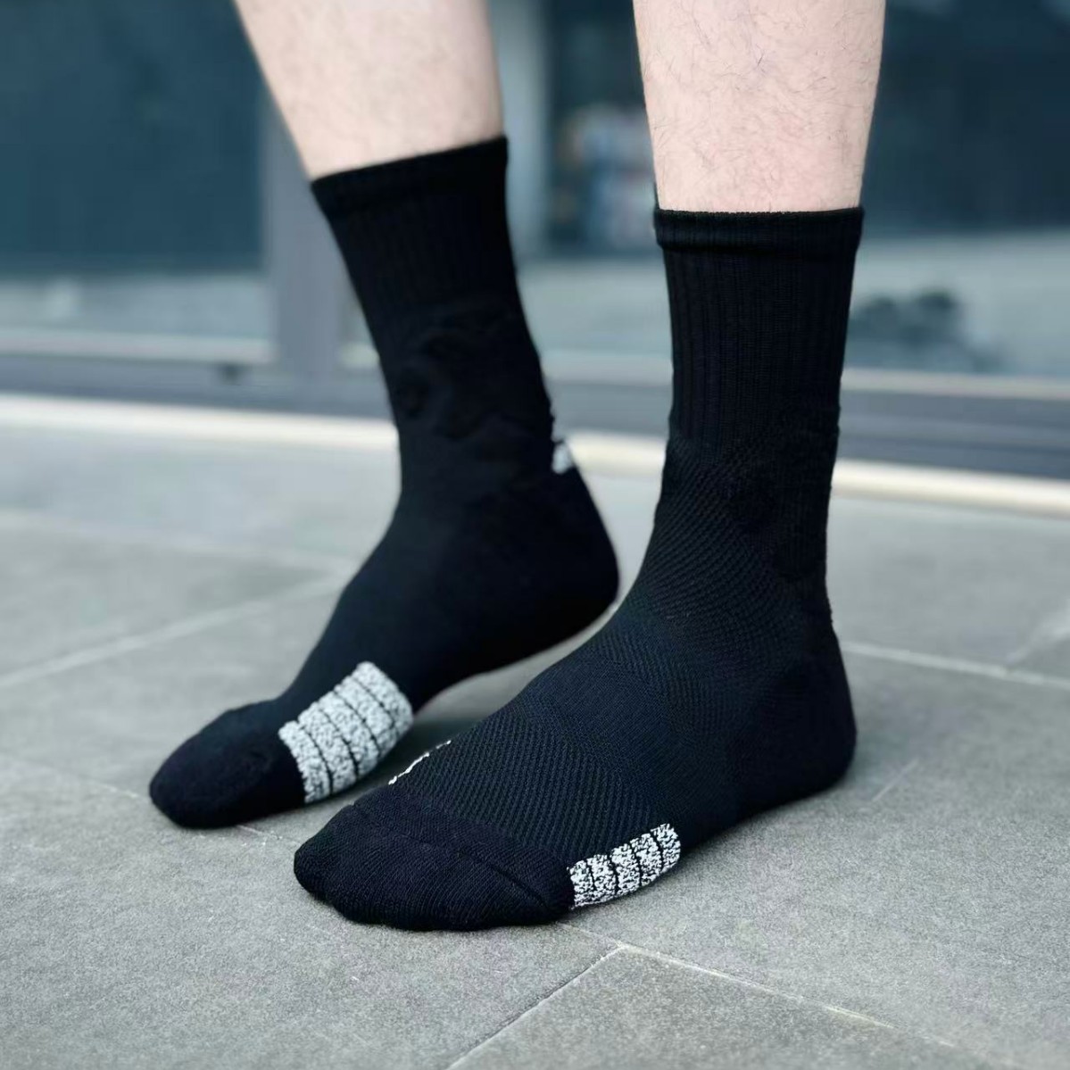 Factory Basketball Socks for Men, Mid-Length, Thickened Towel Bottom, Anti-Sweat, Anti-Slip, Elite Sports Training Socks