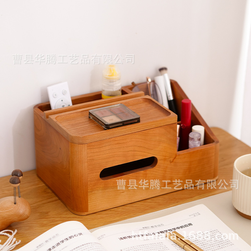 家庭用の木製ティッシュボックスのリビングルームのお茶はとても軽いです。|undefined