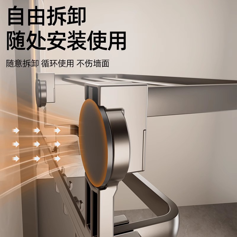 Vipper toallas estante de toallas de baño sin perforación estante de toallas de baño de alta gama colgado en la pared conjunto de estante integral