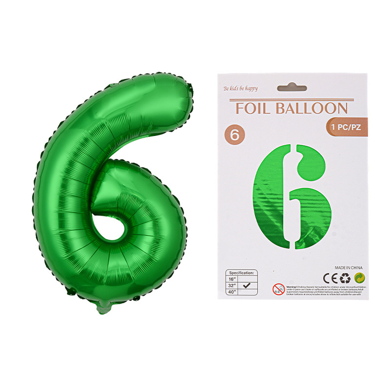 Globo de película de aluminio digital de 32 pulgadas, tarjeta de papel, tapa dura, paquete individual, cuerpo delgado, fiesta digital, globo decorativo flotante