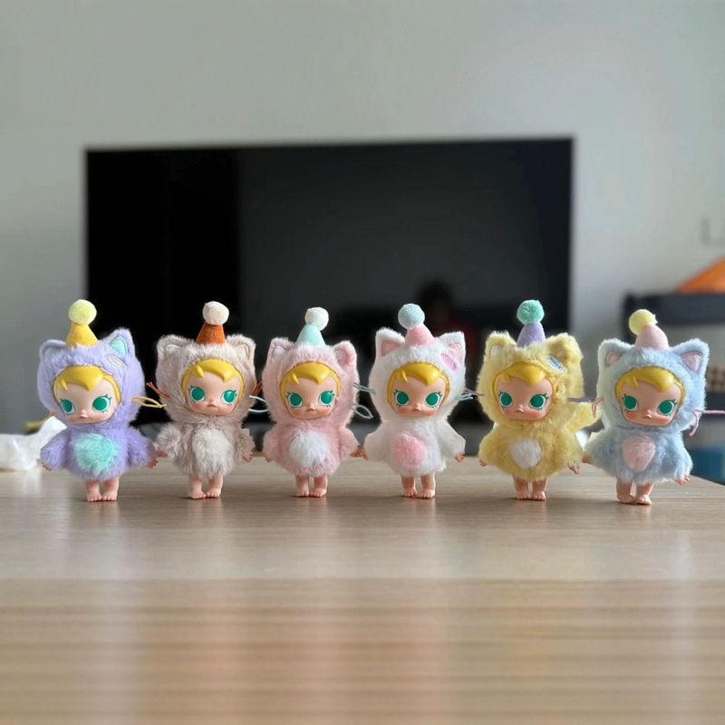 跨境新品Baby Molly口袋朋友系列搪胶毛绒盲盒挂件礼物|undefined