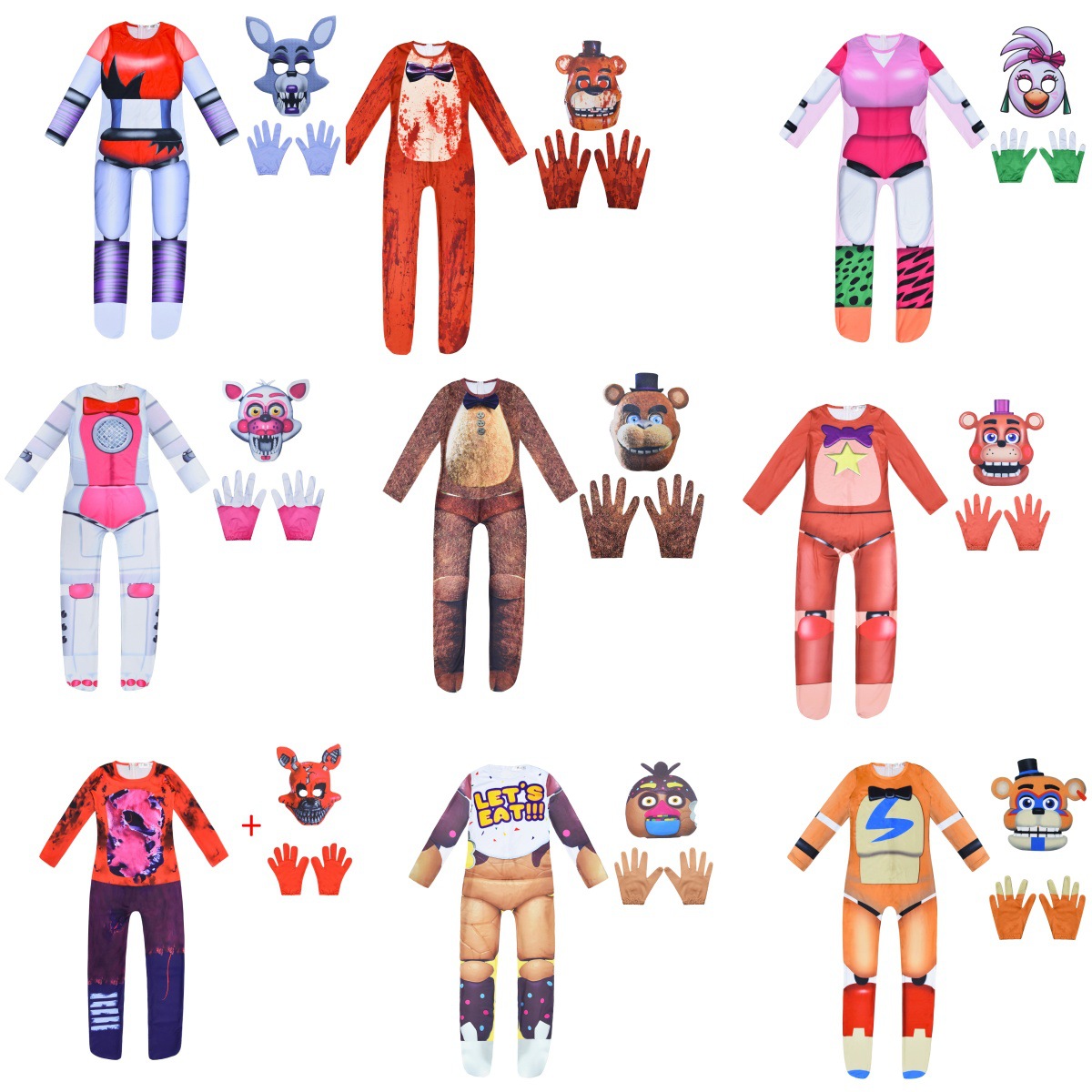 跨境万圣节儿童演出服 节日派对 角色cosplay派对造型服系列