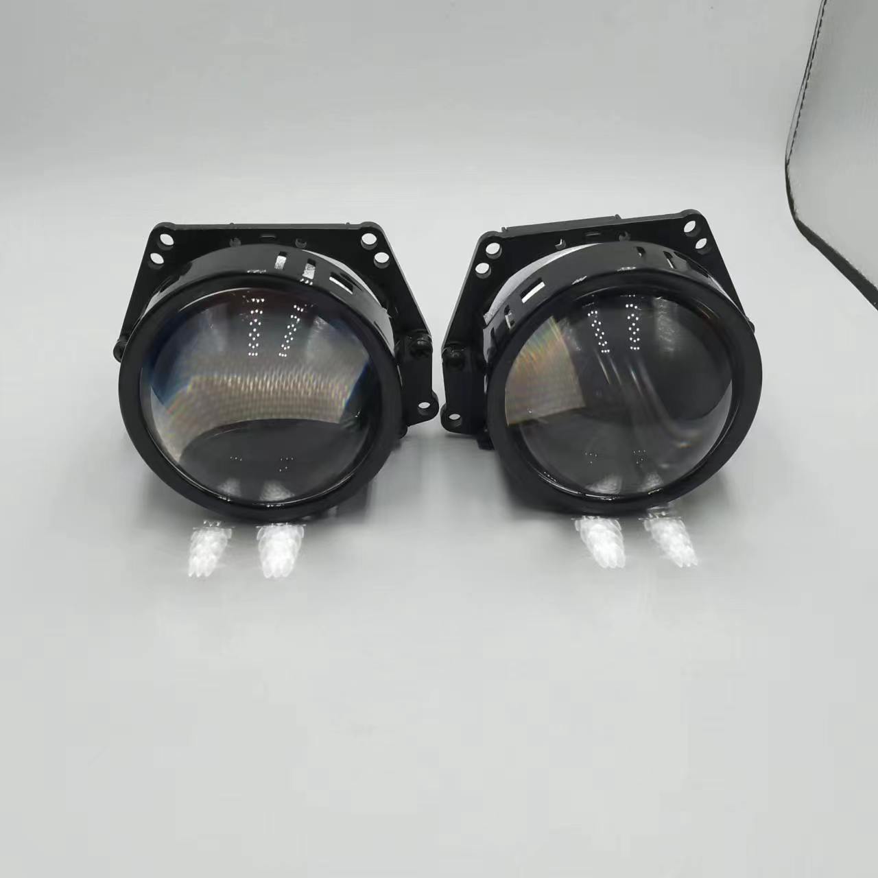 Coche directo láser LED faro al por mayor lente de luz dual H4 H7 9005 9006 lejos y cerca integrado