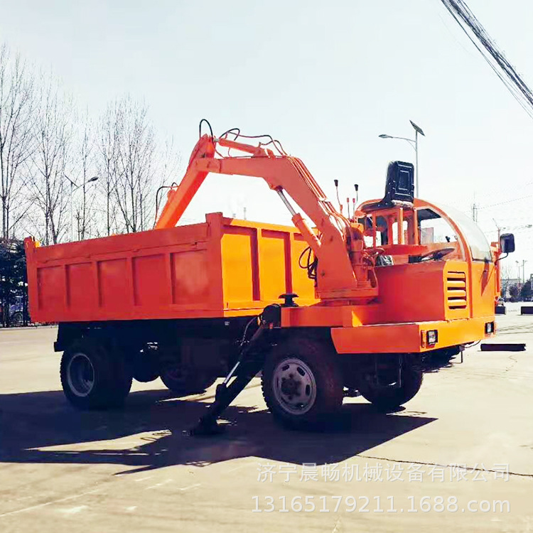 厂销售10吨四不像随车挖 改装河道拉沙挖土一体挖掘机 柴油挖掘机