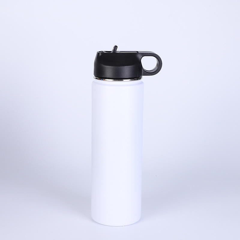 Botella de Agua Deportiva de Gran Capacidad con Aislamiento al Vacío de Doble Capa de Acero Inoxidable de 22 oz, Portátil para Exteriores y Montañismo