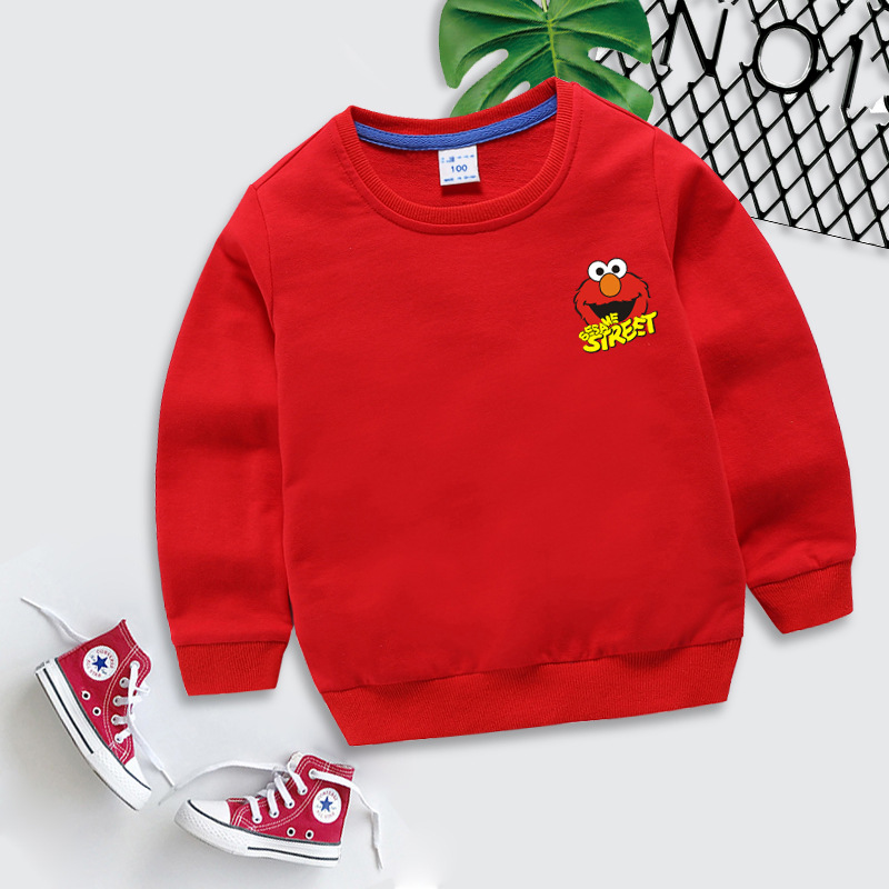 大红色芝麻街胸花红黄