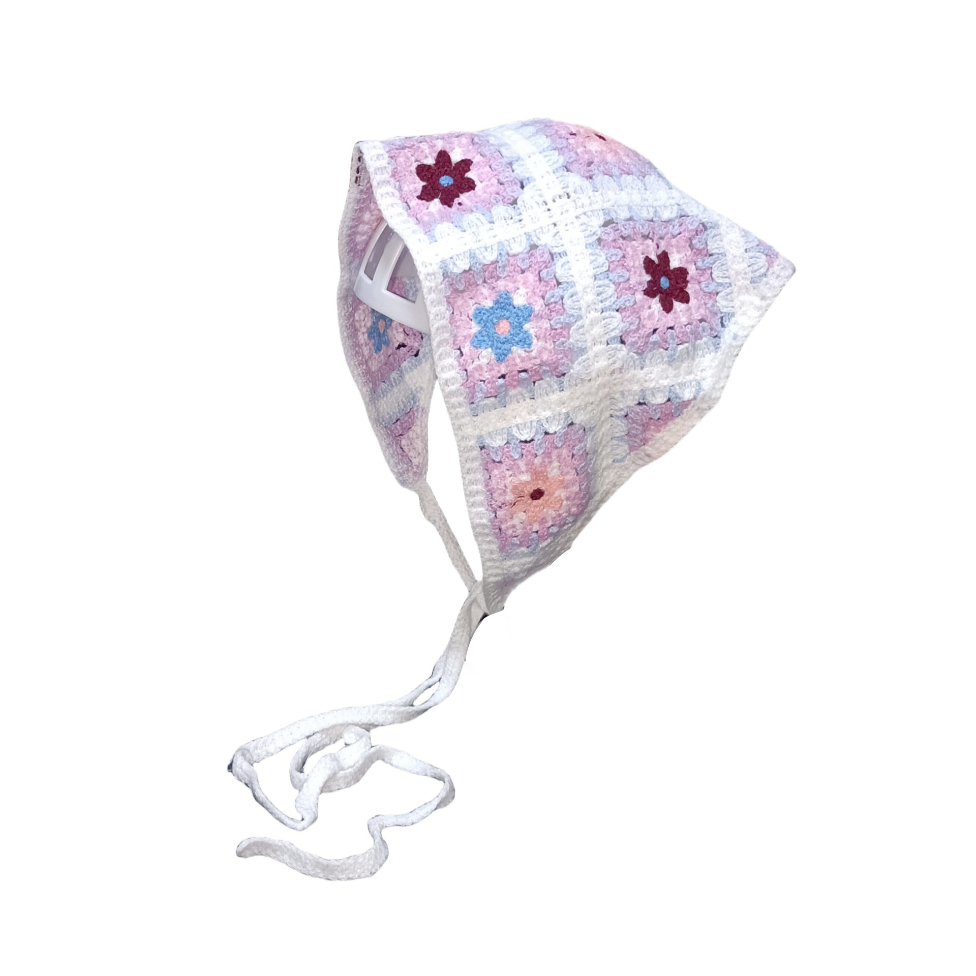 #39 보라색 체크무늬 데이지