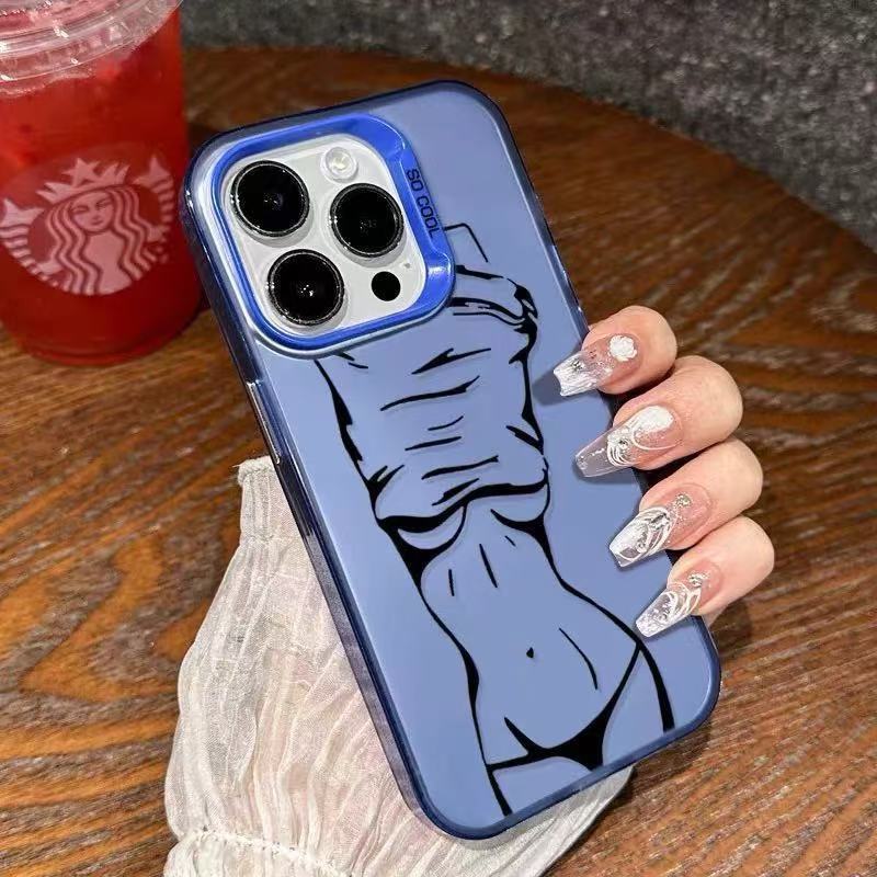 Nuevas líneas europeas y americanas para iPhone 16 funda para teléfono móvil Apple 15promax/14/13pro/12/11 hembra x