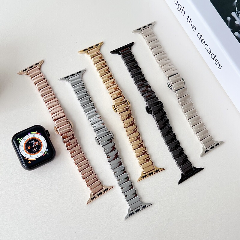 Suitable for Apple Watch S9 Kaleidoscope Irregular iWatch 78SE Apple 11 Butterfly Buckle Strap