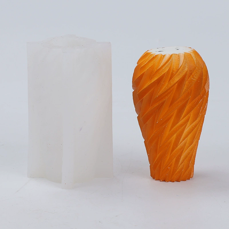 Three dimensional silicone mold, candle, handmade, in 3d format