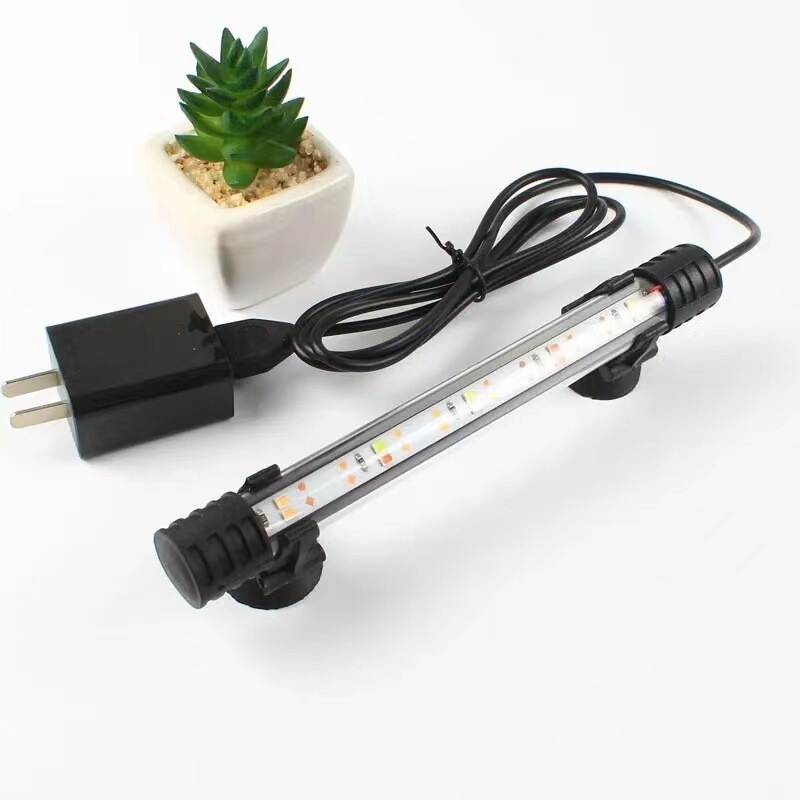 Fish tank diving light lighting low pressure usb waterproof light double row aquarium brightening light 110v available