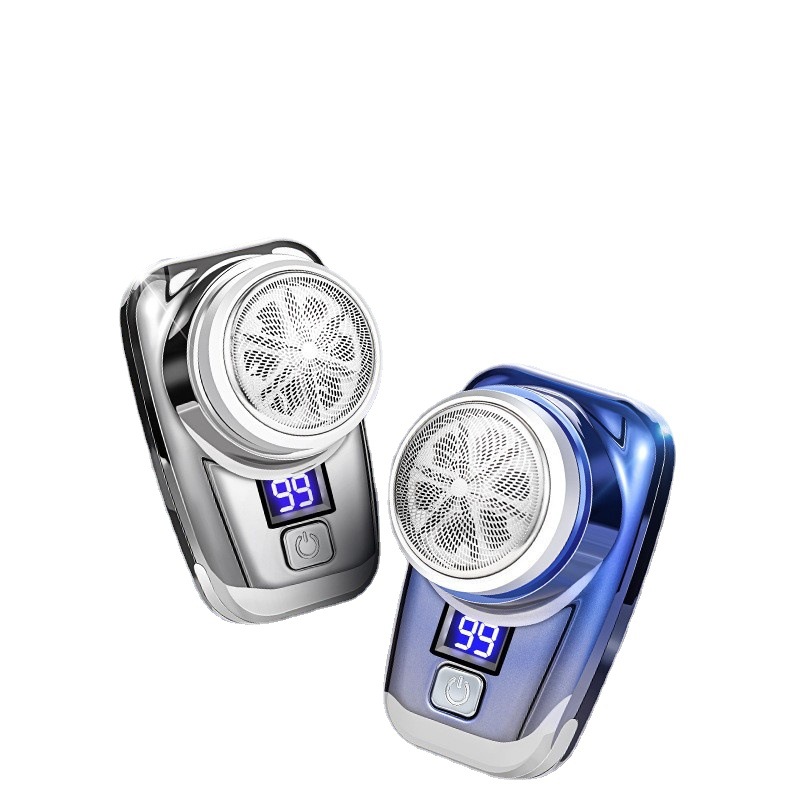 Nuevo popular pantalla digital Afeitadora eléctrica transmisión en vivo mini Maquinillas de afeitar 1 hora carga rápida interfaz USB