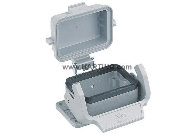 09300060302 harting HAN 6B 哈丁重载连接器 单扣底座带防尘盖
