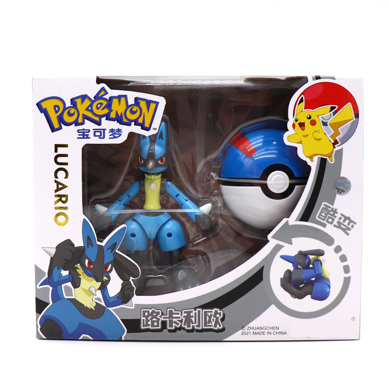 SC Johnson Pokémon Pikachu Pogaman juguetes Pokémon mascotas Genie jugadores de fútbol modelo de muñeca