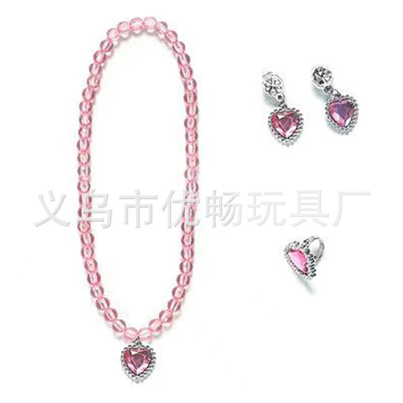 Children's necklace and bracelet, chain, magic wand, decorations, jewelry, small princess costume, accessory, “Frozen”