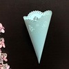 Export Amazon wedding celebration laser hollow paper scallion flowers rose blooming conical lace lace paper flower cylinder spot