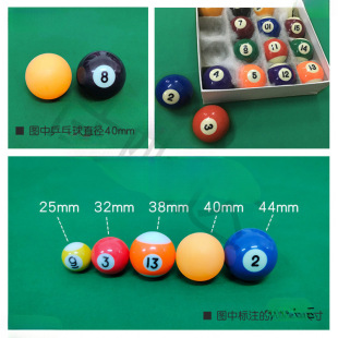 38 Kidsren's Billiards Small Balls Resin Color Loose Balls Mm16 American Black Eight Cue Balls Mmmm44 Sold Separately 25 Others