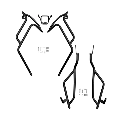 Motorcycle bumper bumper anti-fall bumper tail frame - matte-black-carbon-steel-front-bumper-rear-bumper