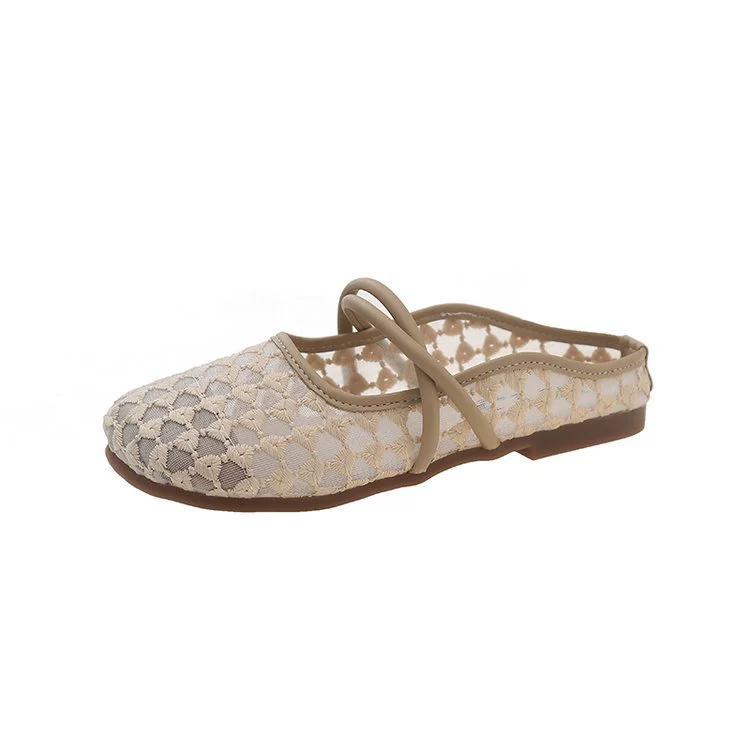 Мesh Breathable Summer Slippers, Women's Korean Style, Soft Sole, Sizes 35–40