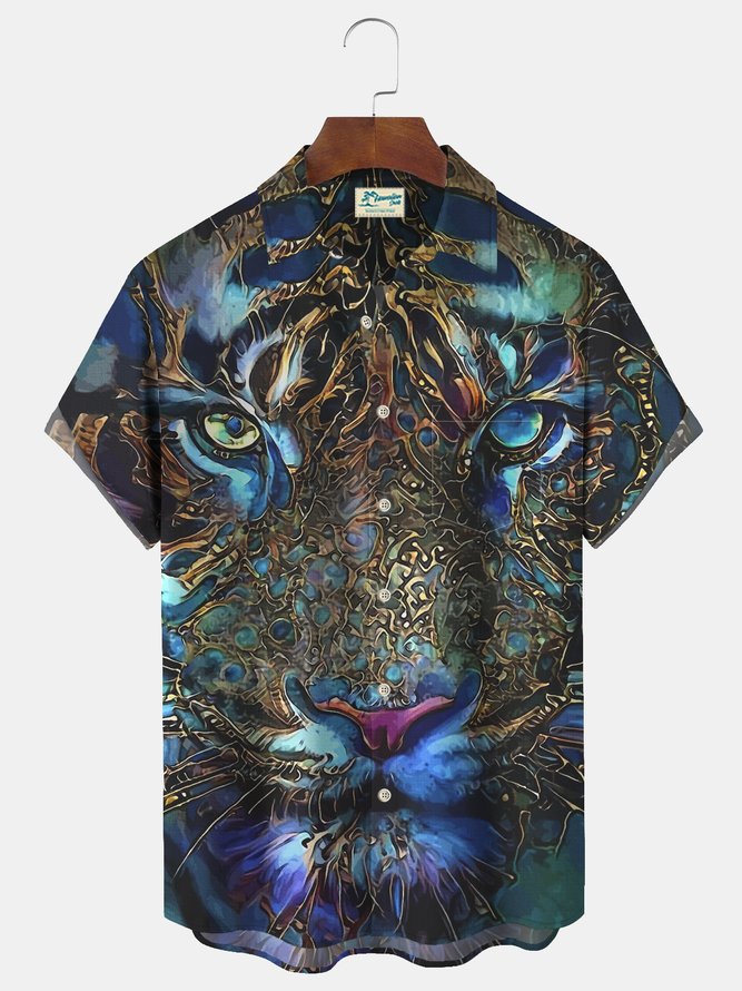 2023 nueva moda verano casual impresión 3D camisa hawaiana vacaciones para hombres junto al mar fábrica transfronteriza al por mayor