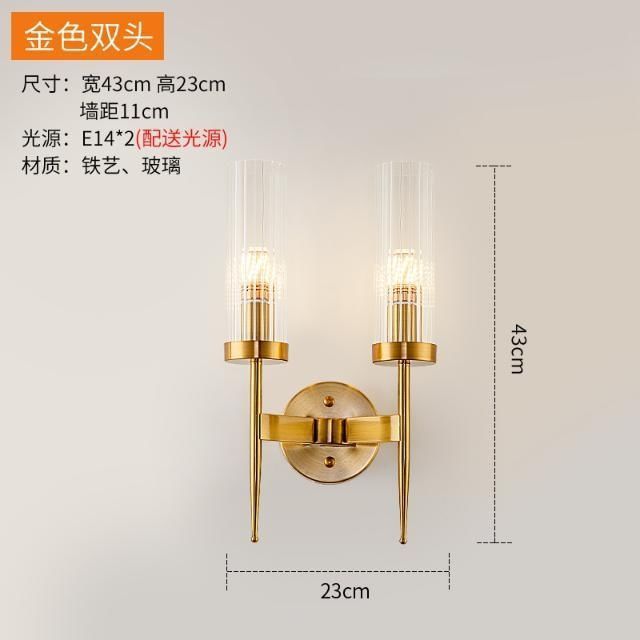 轻奢创意网红水晶壁灯室内客厅卧室壁灯别墅酒店KTV工程LED壁灯|undefined