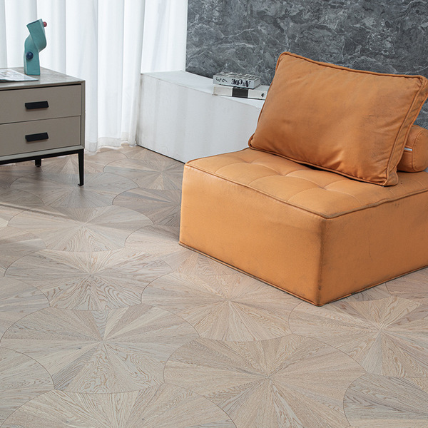 Black walnut lotus leaf special shape parquet floor lotus art…