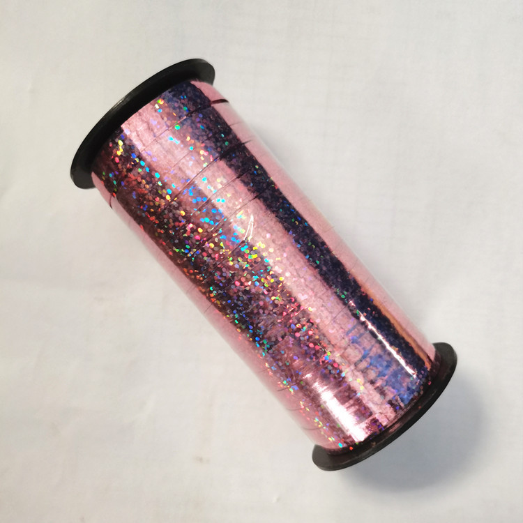 Película de aluminio arco iris fiestas de cumpleaños arreglos de cinta brillante 100 yardas