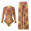 Yellow swimwear, trousers