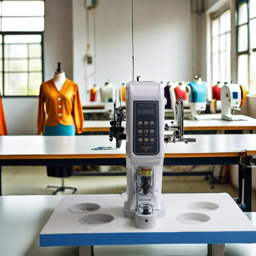 818伺服钉扣机一体机全自动 打扣机电动大白扣铆钉扣工业缝纫机