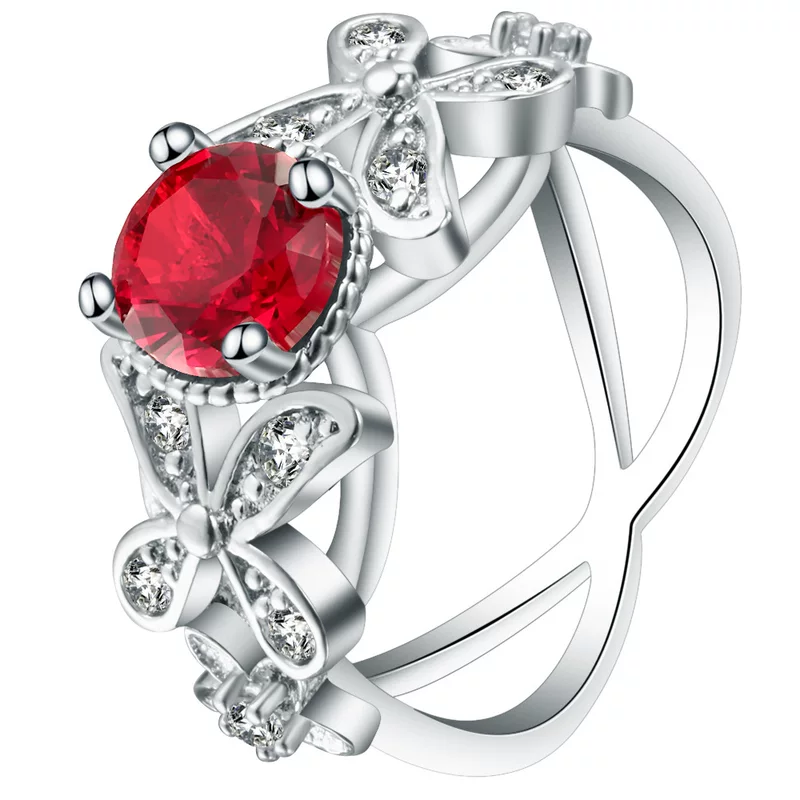 (Cross-border trading), copper stone inlay with zircon, ring for men and women, European style