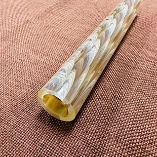 Customized Acrylic Round Tube Plexiglass Pmma Two-Color Pattern Decorative Furniture Handle Extruded Profile Lighting