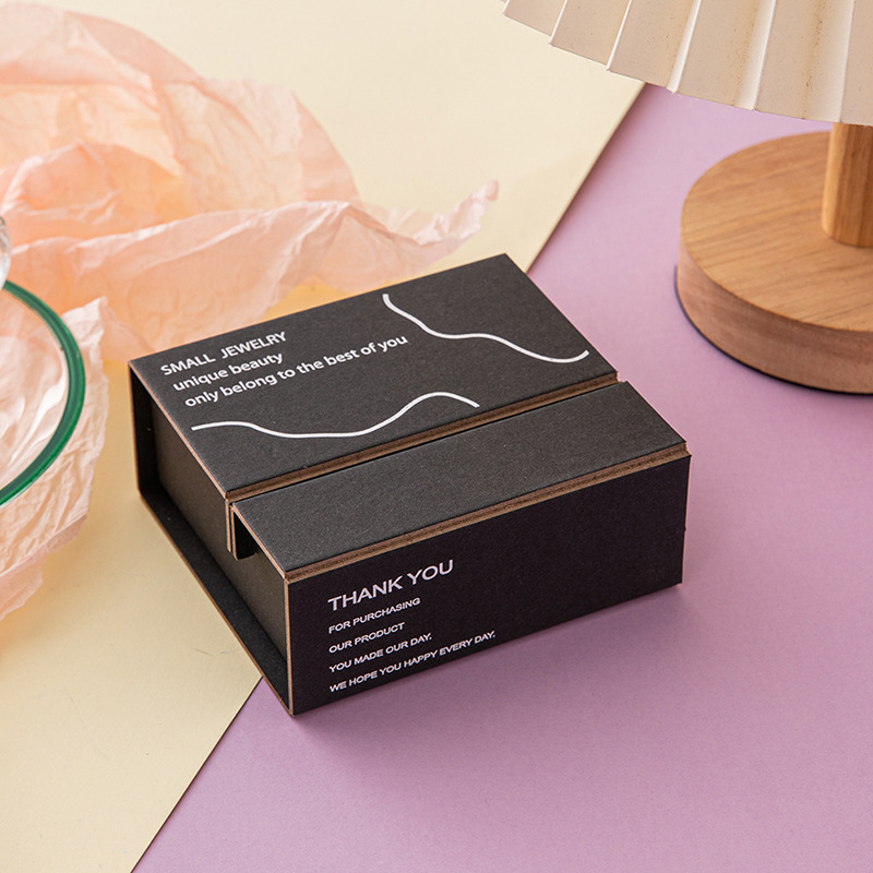 검정색 접이식 상자, 8X9X4.5CM(빈 상자)