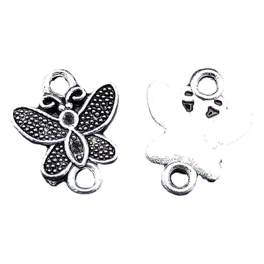 DIY ювелирные изделия Сплав Аксессуары Бабочка Разъем насекомое кулон ювелирные изделия ожерелье браслет ювелирные аксессуары оптом