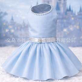 灰色蓬蓬裙宠物礼服裙宠物服装 Cinderella Pet Dress