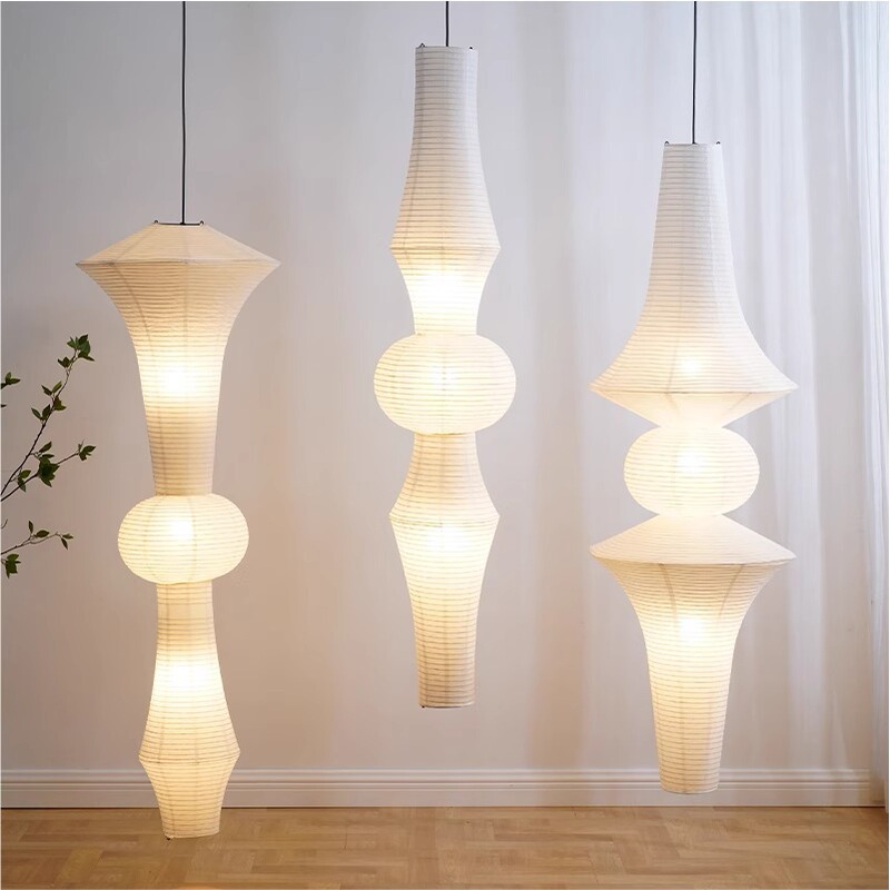 Noguchi Isamu Living Room B&B Tavern Wabi-Sabi Style Clothing Store Window Lights Decorative Lights Loft Villa Rice Paper Lamp Chandelier Noguchi Isamu Living Room B&B Tavern Wabi-Sabi Style Clothing Store Window Lights Decorative Lights Loft Villa Rice Paper Lamp Chandelier