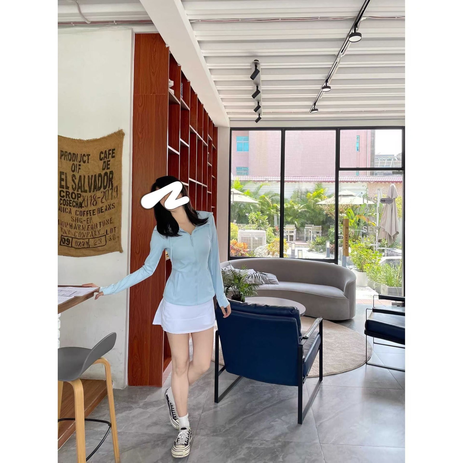 Ropa de yoga, chaqueta deportiva, chaqueta encapuchada, estilo de combinación de todos los días, adelgazamiento, agitación y exhibición de la figura!!! image 3