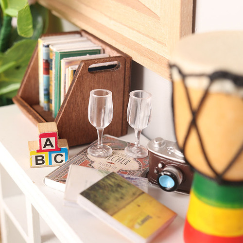 Mini Food Play Wine Glass 1:12 Scale OB11 Dollhouse Dollhouse Tea Party DIY Tea Cup Accessory