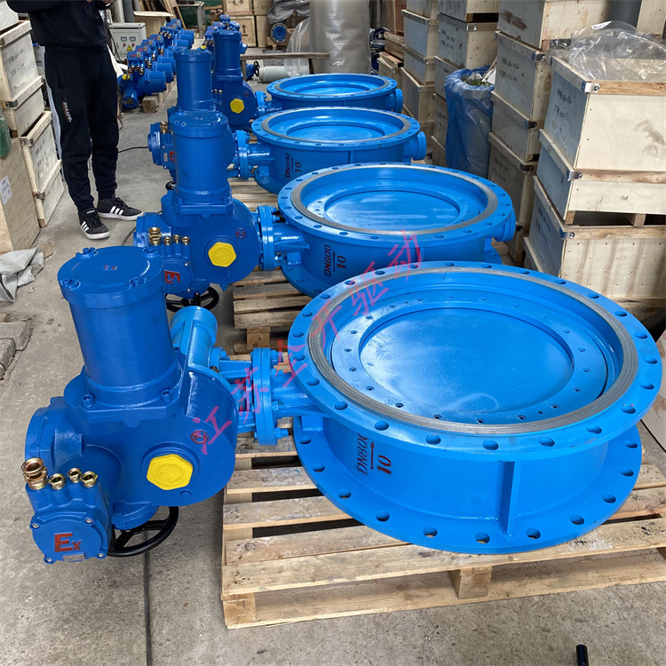 WSD941X-16Q DN450矿用隔爆型电动蝶阀 矿用一体式电动瓦斯阀
